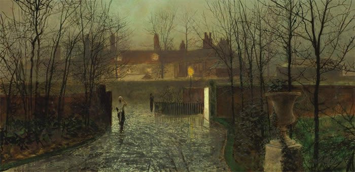John Atkinson Grimshaw Arriving at the Hall